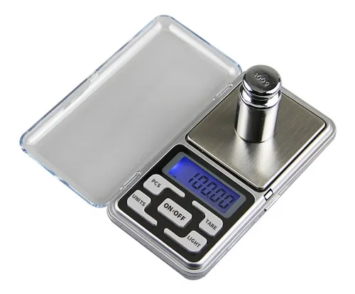 Báscula para café expreso Weightman con temporizador, 1000 g x 0,1 g,  pequeña y delgada, de viaje, báscula digital de gramos y onzas con gran  pantalla LCD retroiluminada de acero inoxidable, bolsillo