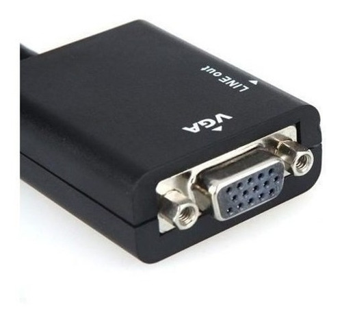 Adaptador Hdmi P/ Vga Com Saida De Audio