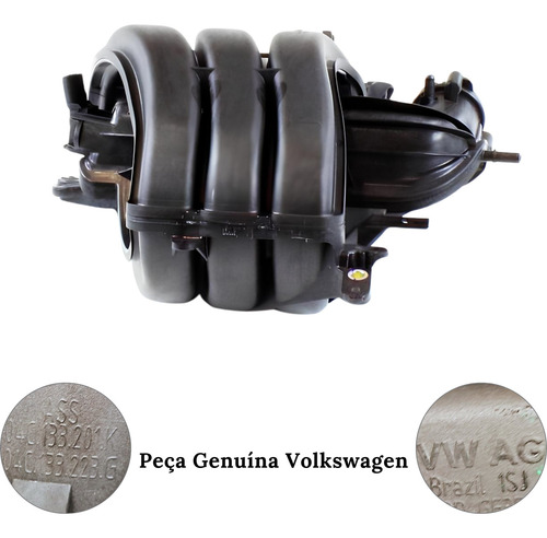 Coletor Admissão 1.0 Mpi Gol Up! Polo Genuíno Vw 04c133201k