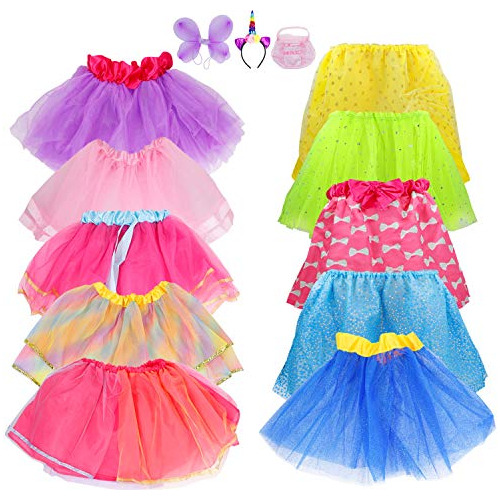 Conjunto De 9 Tutús Y Faldas De Tul Princesas, Vestido...