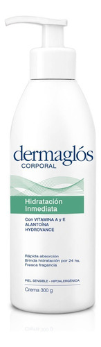  Crema para cuerpo Dermaglós Hidratación Inmediata Crema Corporal en dosificador 300g