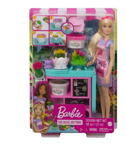 Set De Barbie Tienda De Flores De Mattel Gtn58