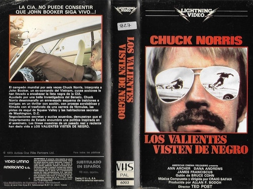 Los Valientes Visten De Negro Vhs Original Chuck Norris