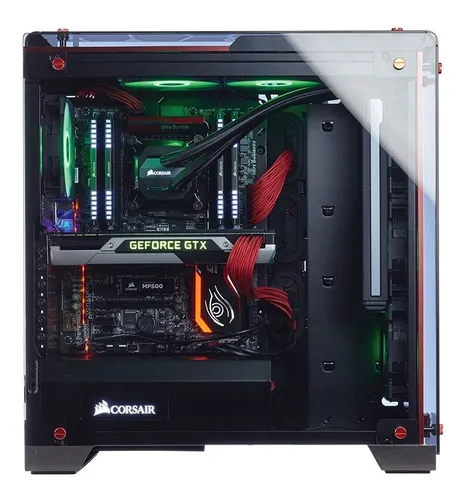 Corsair Crystal 570x Rgb Red Torre Para Computador Pc Case
