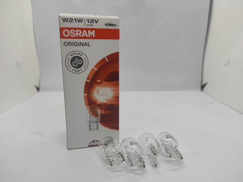 Bombillo Osram Muelita 2 Contactos 12v W21w Reemplazo Toyota