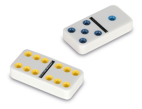 Juego De Mesa Domino Colores Doble 6 Puntos Cayro 28 Fichas