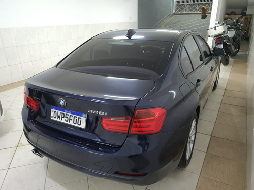Imagem 8 de 9 de Bmw 328i 2014 Azul Com 55.000 Kms Originais
