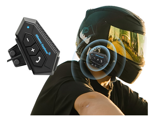 Intercomunicador Audífono Para Casco Motocicleta Bluetooth 