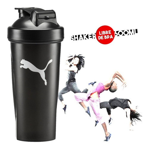Imagen 2 de 4 de Botella Vaso Puma Shaker De Batidos Agua Fitness Mvd Sport