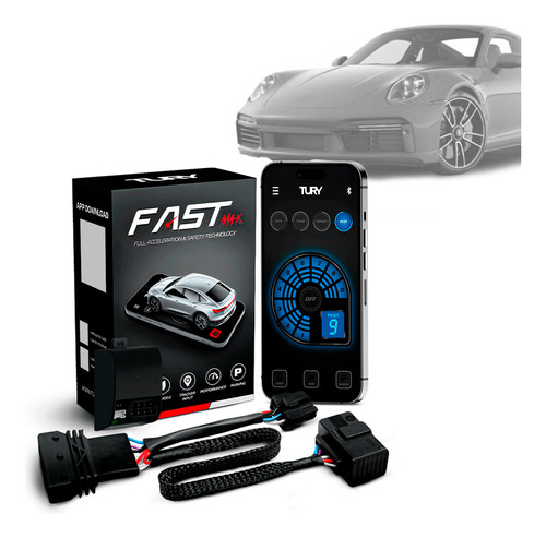 Módulo Acelerador Pedal Fast Com App 911 Gt3 08 09 10 11 12