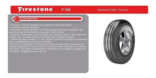 Imagen 2 de 9 de Combo X 2 Firestone 185/70 R14 88t F-700 Ar