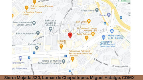 Departamento En Venta Calle Sierra Mojada No. 330, Lomas De Chapultepec, Miguel Hidalgo, Cdmx. Vg5-di