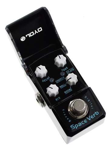 Pedal de efectos de reverberación Joyo Space Verb Jf-317 para guitarra, color negro
