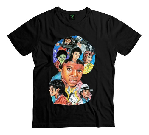 Polera Michael Jackson Trayectoria Dibujo Thriller Unisex