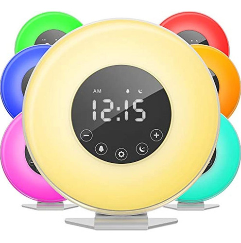 Reloj Despertador Digital Led Color Amarillo. Marca Pyle