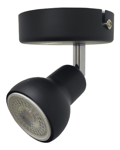 Aplique Pepper I Negro 50w Gu10 220v 1 Luz Led Dicro Spot