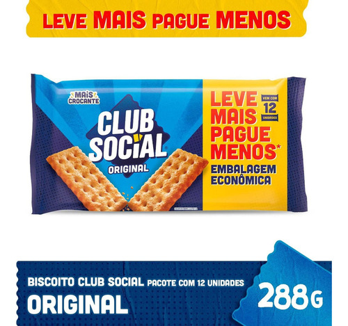 Club Social Original 12 unidades 288gr