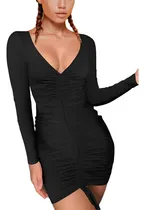 Comprar Vestido Corto Mujer Fiesta Noche Elegante Coctel Escotado 