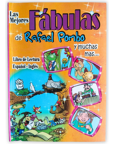 Pack 6 Libros Las Mejores Fábulas Rafae Pombo Español/inglés