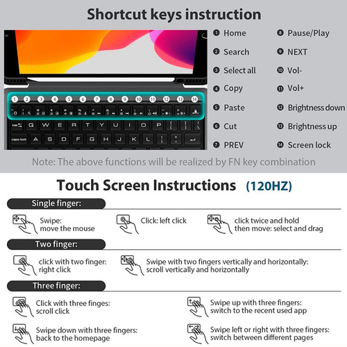 Smart Keyboard Case iPad 10.5 / 10.2 7ma 8va 9na Generación