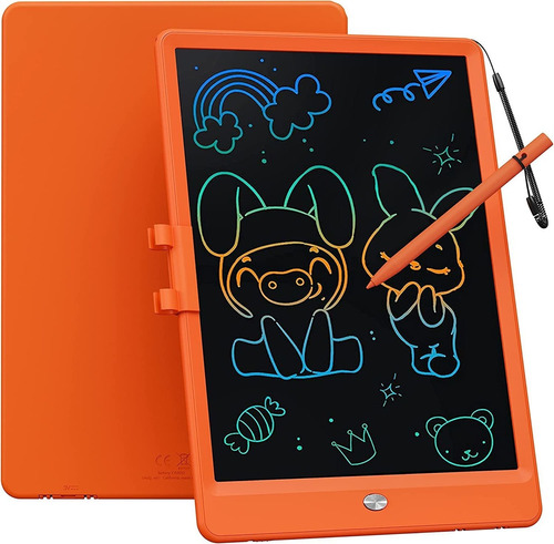 Imagen 1 de 6 de Tablet De Escritura Lcd A Color Para Niños Y Niñas - Orange