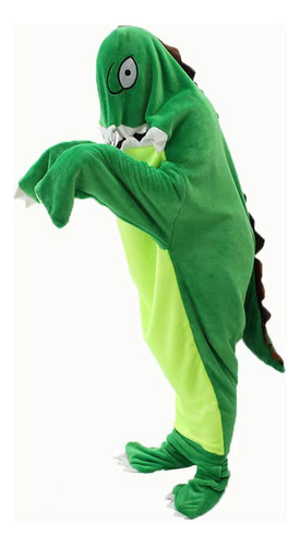 Saco de dormir genérico de tiburón con diseño de tiburones, color dinosaurio, modelo, talla M, con cremallera lateral, tarifa para niños de 50 RMB