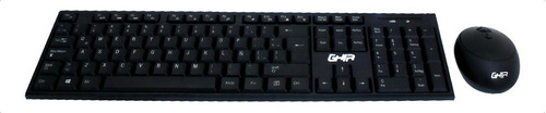 Kit de teclado y mouse inalámbrico Ghia GT5000 Español de color negro