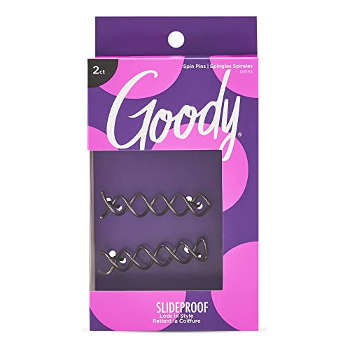 Goody Hair Spin Pin, 2 Cuenta - Mini Corkscrew Hair Dno6a