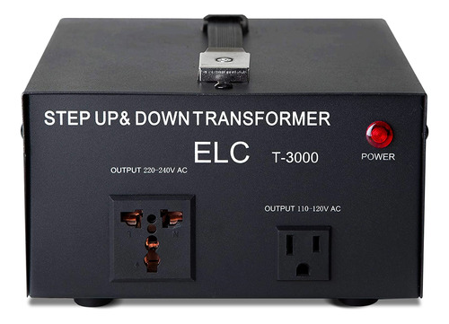 Elc T-1000 + 1000 W, Convertidor De Voltaje 3000 Watt