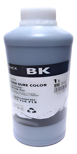 Tinta Negra Pigmentada Plotter Canon Compatible Tm200 Tx300