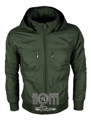 Sudadera verde con cremallera para hombre Aeronautica Militare