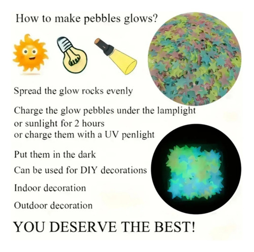 Set 200 Estrellas Luminosas Fluorescentes Adhesivas Brillan