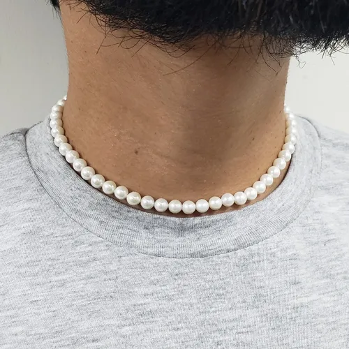 comprar Collar De Perlas Checas Calidad Hombre Mujer Unisex Urbano 