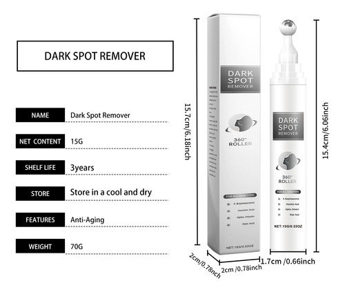 Creme De EssĂȘncias Anti-manchas Negras E Anti-sol Preto Rela
