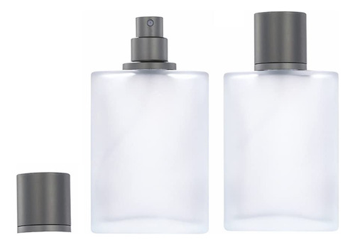 Yorror Paquete De 2 Atomizadores De Perfume De Vidrio Esmeri