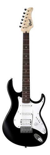 Guitarra eléctrica Cort G Series G110 double-cutaway de álamo black con diapasón de jatoba