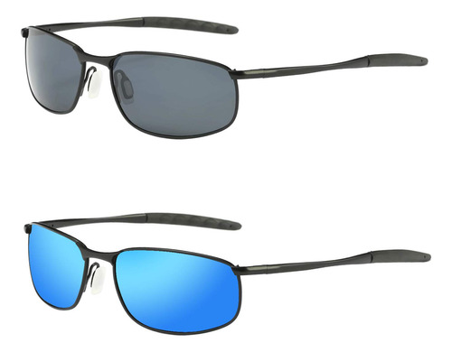 Zhile Lentes De Sol Polarizados Para Hombre, Marco De Metal