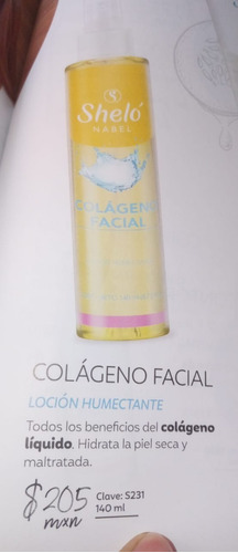 Colágeno Facial Y Gel V. Shelo, Hidrata Piel Seca/maltratada