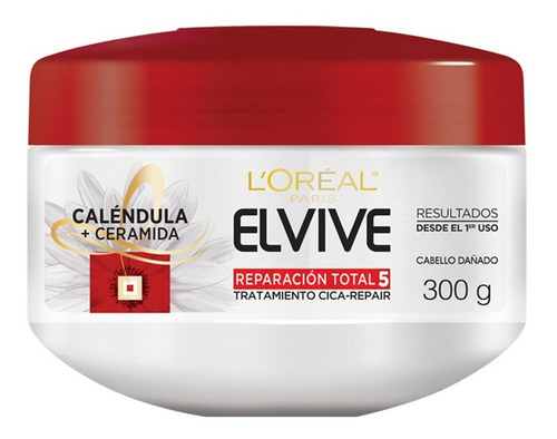 Imagen 1 de 4 de Crema Tratamiento Elvive Loreal Reparación Total 5