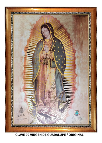 Litografías Religiosas 9 Modelos Filo Oro Enmarcada 70x100