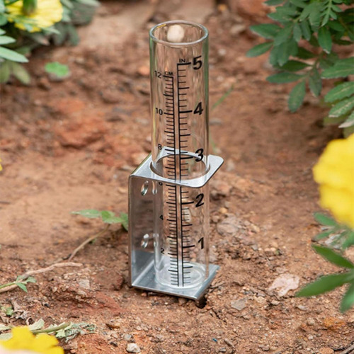 . Pluviómetro Con Estaca De Metal, Medidor De Lluvia