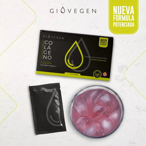 Imagen 4 de 7 de Giovegen Hair - Colágeno Hidrolizado Bebible