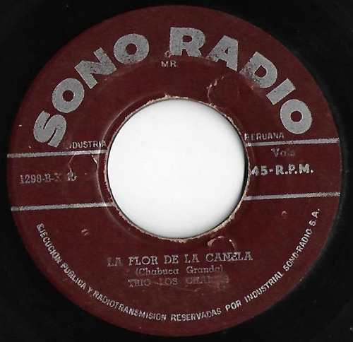 Single 45 Trio Los Chamas Como Te Gustan Los Militares 1967