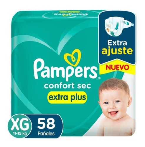 Pampers Confort Sec M / G / Xg / Xxg Mes Consumo  X1unid