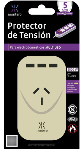 Montero - Protector De Tensión Para Electrodomésticos 