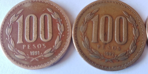 Colección Completa Moneda 100 Pesos Chile Antiguas 16monedas (Usado)