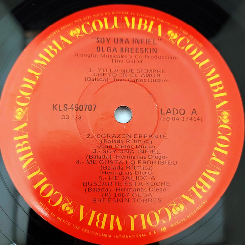 Olga Breeskin - Soy Una Infiel Lp