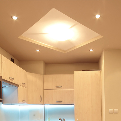 Pack 10 Spot Embutir Fijo Color Acero Completo Con Led 7w Acero / Luz Calida