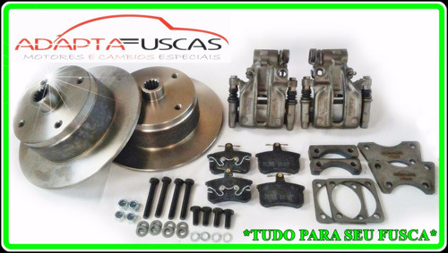 Kit Freio Disco Traseiro Fusca Brasilia Sp2 8x31 Puma 5x108