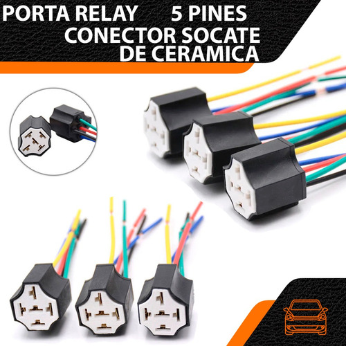 Conector Socate Relay Ò Rele De 5 Patas De Ceramica